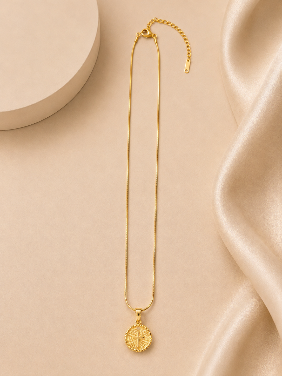 Cross Medallion Necklace