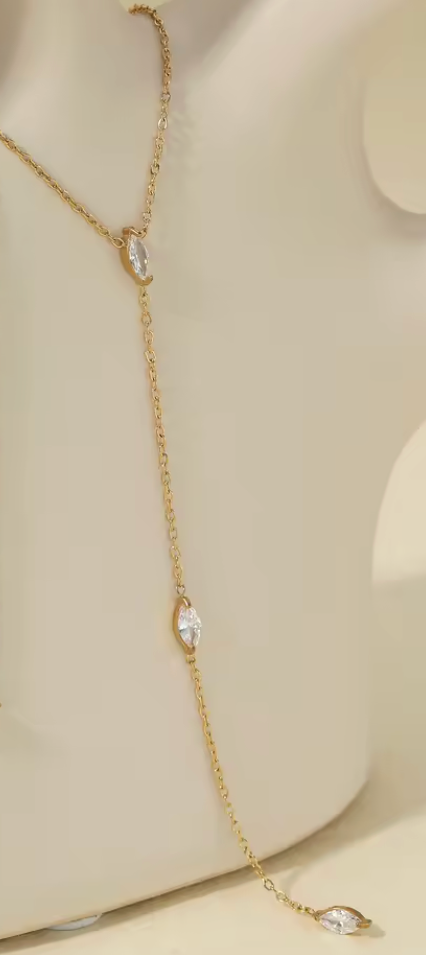 Jade Lariat Necklace